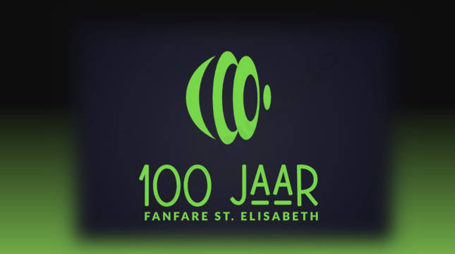 Logo 100 jaar Fanfare St. Elisabeth (2025)